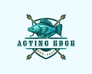 Fish Seafood Fisherman logo design