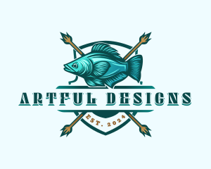 Fish Seafood Fisherman logo design