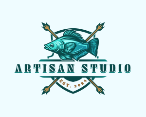 Fish Seafood Fisherman logo design