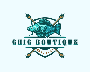 Fish Seafood Fisherman logo design