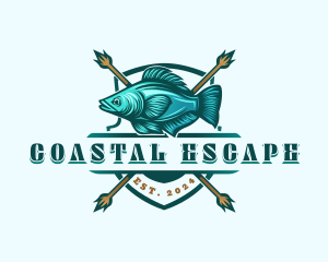 Fish Seafood Fisherman logo design