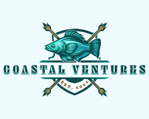 Fish Seafood Fisherman logo design