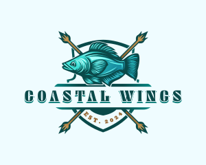 Fish Seafood Fisherman logo design