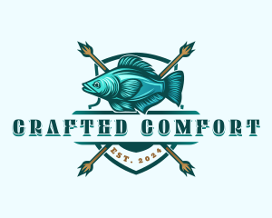 Fish Seafood Fisherman logo design