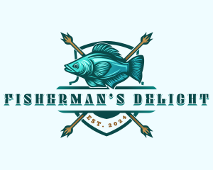 Fish Seafood Fisherman logo design