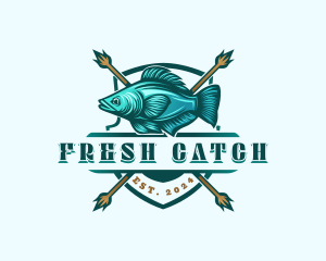 Fish Seafood Fisherman logo
