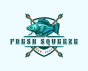 Fish Seafood Fisherman logo design