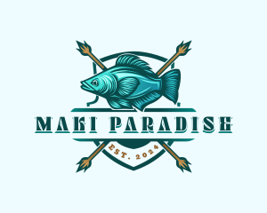 Fish Seafood Fisherman logo design