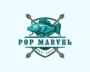 Fish Seafood Fisherman logo design