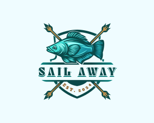 Fish Seafood Fisherman logo design