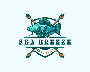 Fish Seafood Fisherman logo design