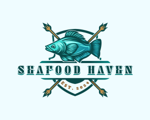 Fish Seafood Fisherman logo design