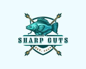 Fish Seafood Fisherman logo design