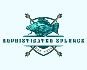 Fish Seafood Fisherman logo design