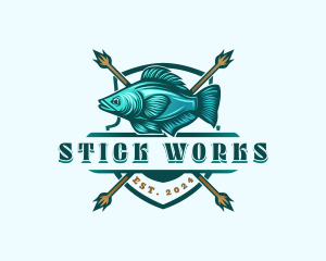 Fish Seafood Fisherman logo design