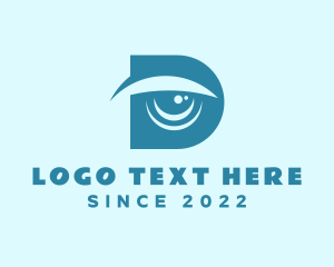 Cyber Eye Tech Letter D logo