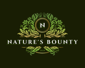 Nature Organic Foliage logo design