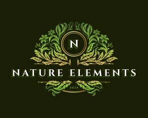 Nature Organic Foliage logo design