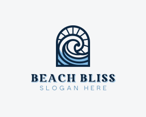 Beach Waves Resort logo design