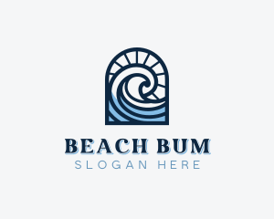 Beach Waves Resort logo design