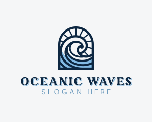 Beach Waves Resort logo design