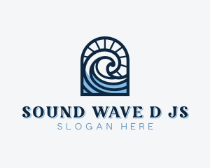 Beach Waves Resort logo design