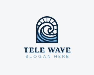 Beach Waves Resort logo design