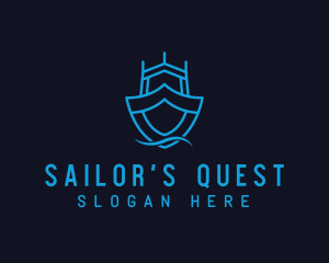 Ship Boat Shield logo design