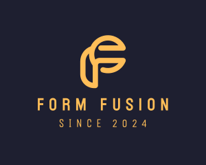 Modern Digital Letter F logo design