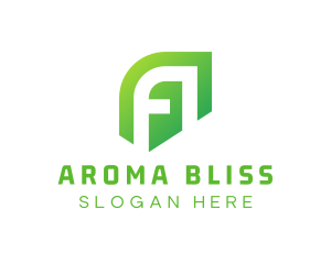 Modern Green Letter A logo design