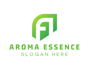 Modern Green Letter A logo design