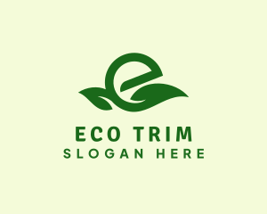 Eco Friendly Leaf Letter E  logo design