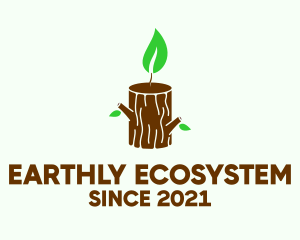 Tree Stump Candle  logo