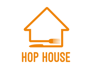 Orange House Cutlery logo design