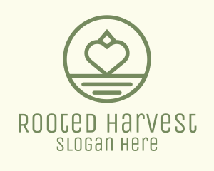 Green Heart Farm  logo design