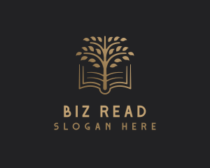 Book Tree Learning logo design