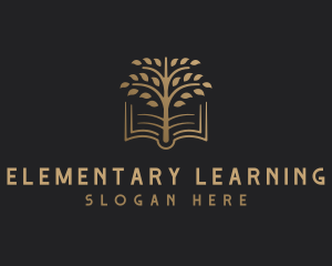 Book Tree Learning logo design