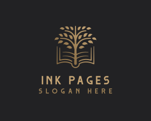 Book Tree Learning logo design