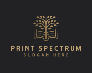 Book Tree Learning logo design