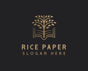 Book Tree Learning logo design