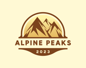 Mountain Alpine Scenery logo design