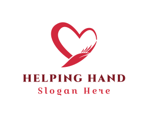 Hand Heart Foundation logo design