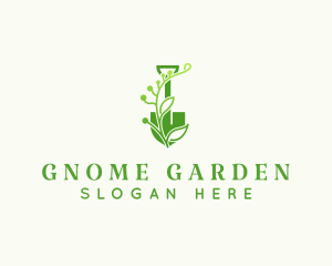 Gardener Shovel Plant  logo design