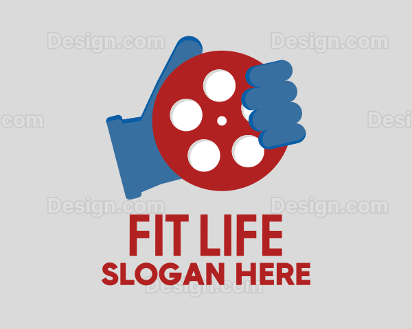 Film Reel Hand Logo