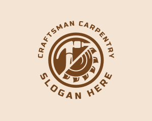 Carpentry Handyman Tools logo design