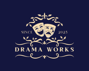 Theatre Face Mask logo design