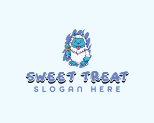 Yeti Ice Cream Monster logo design