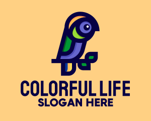 Colorful Parrot Branch logo design