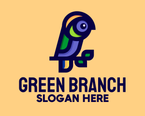 Colorful Parrot Branch logo design