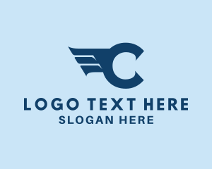 Aviation Freight Wings Letter C logo